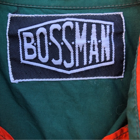 3 for $25 Vintage Bossman Button Diwn Shirt Sz L - Picture 4 of 6